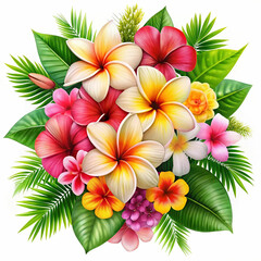 Obraz premium A beautifully crafted embroidered flower, isolated on a white