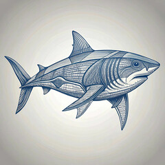A vibrant fish with sleek scales and flowing fins