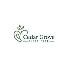 Cedar Grove Elder Care Vector Logo Design