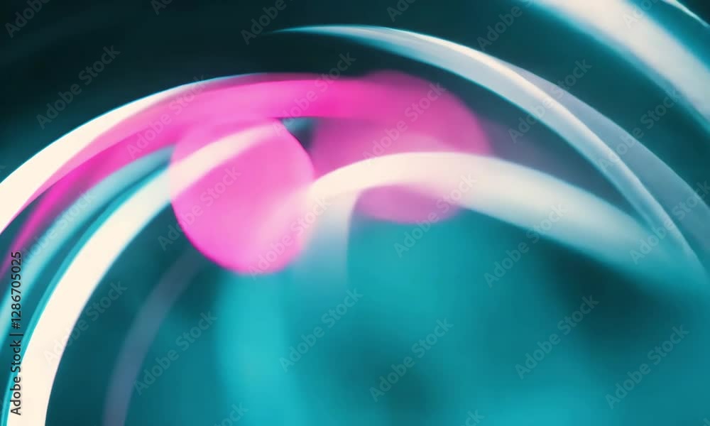 Aufkleber mesmerizing light patterns swirl through vibrant colors at an urban night event in a busy city