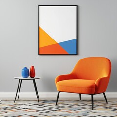 Stylish chair and table arrangement in a bright room creating a cozy nook for relaxation and comfort