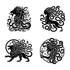 Fototapeta premium Medusa’s Wrath: The Power of Myth and Art