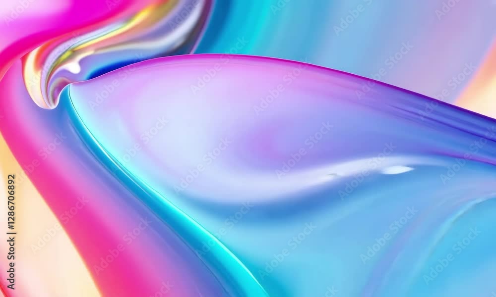 Poster colorful liquid shapes create mesmerizing patterns in abstract art