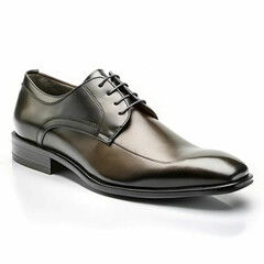 A stylish black shoe stock illustration on a white background