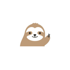 Fototapeta premium Sloth Vector Logo Design
