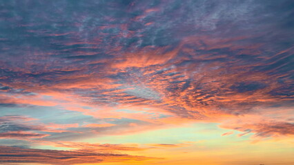 sunset in the sky