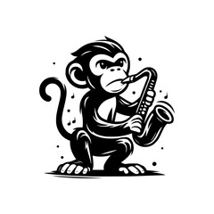 Monkey Playing Music