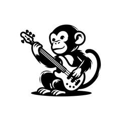Monkey Playing Music