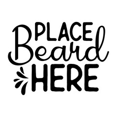 Place beard here SVG Design
