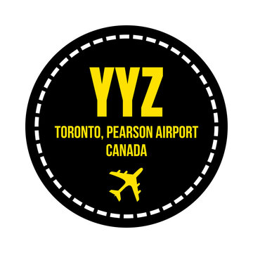 YYZ Toronto airport symbol icon	