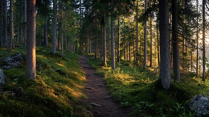 Fototapeta premium Lush Pine Trees by Eibsee Lake
