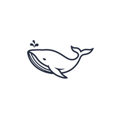 Obraz premium Whale Vector Logo Design