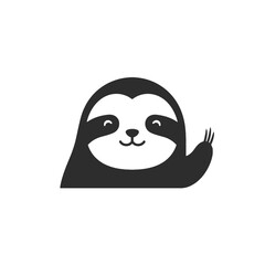 Obraz premium Sloth Vector Logo Design