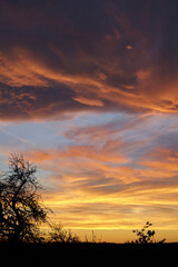 Obraz premium sunset in the mountains