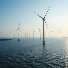 Offshore wind farm near Maiden Netherlands