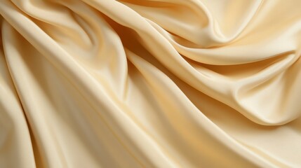 Obraz premium A detailed close-up of luxurious white silk fabric showcasing numerous intricate folds and textures, emphasizing its elegance and softness.