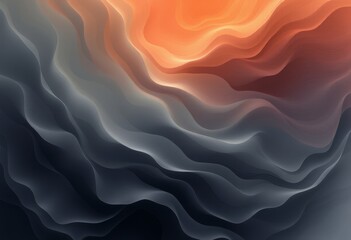 Obraz premium Abstract Wavy Design with a Smooth Gradient Transition