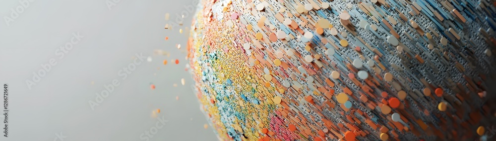Poster a vibrant close-up of a colorful surface, showcasing a dynamic blend of hues and textures. ideal for