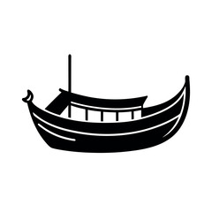 Timeless Sampan Silhouette Vector Illustrations