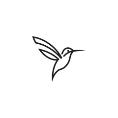 Fototapeta premium Hummingbird Vector Logo Design