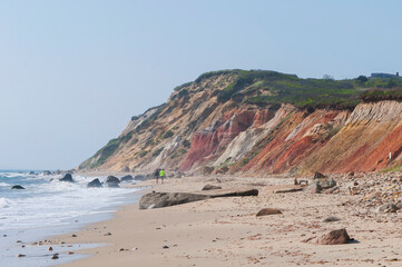 gayhead cliffs at moshup beach on marthas vineyard
