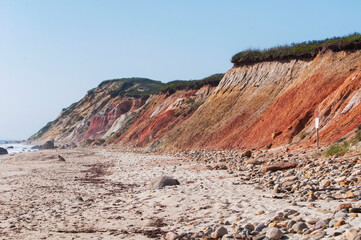 gayhead cliffs on marthas vineyard