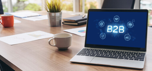 Business person navigates B2B landscape, harness technology to enhance business-to-business...