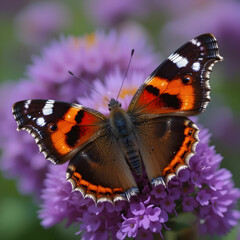 Naklejka premium Red Admiral Vanessa Atalanta