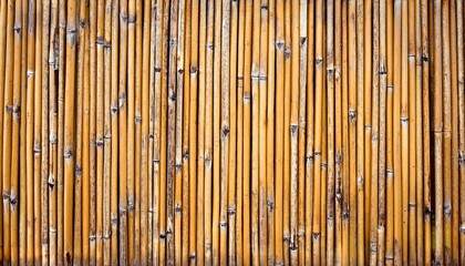 bamboo fence texture close-up, natural material background, eco friendly, rustic design for outdoor space or garden decor