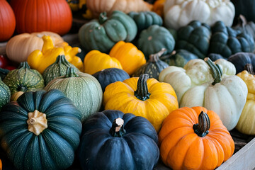 Variety of Fall Squashes

