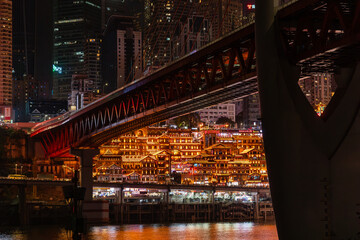 Chongqing city at night