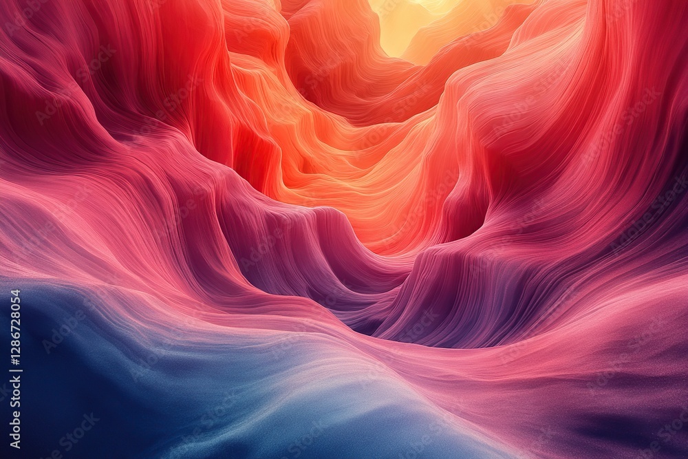 Poster background of abstract colorful waves