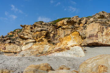 Breathtaking scenery of Cala Sardina Beach (Playa de Cala Sardina) in Andalusia, Spain