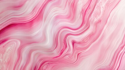 Obraz premium Soft watercolor-inspired pink marble with natural rippling textures