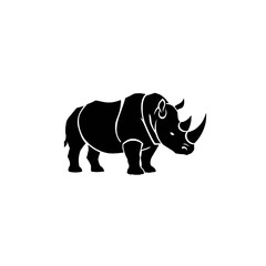 Fototapeta premium Rhinoceros Vector Logo Design