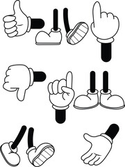 Mickey Hands Vector 