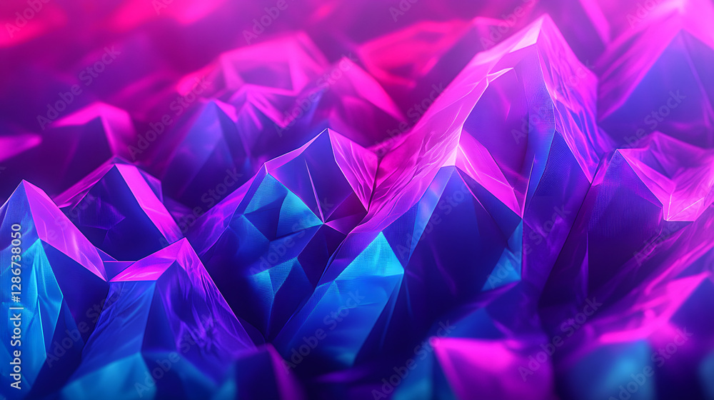 Poster colorful geometric abstract background with various shapes and patterns in a modern design