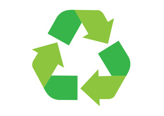 Green Recycling Symbol Arrows Glass Icon