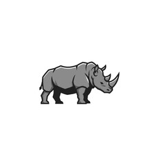 Obraz premium Rhinoceros Vector Logo Design