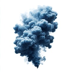 A beautiful blue smoke isolated, trending in 2025