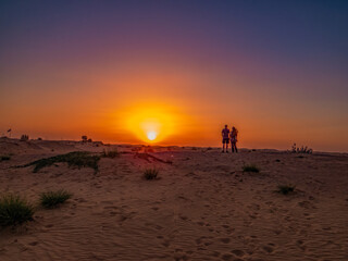 Sand dunes in the United Arab Emirates.