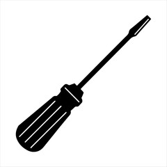 Fototapeta premium Screwdriver silhouette vector design