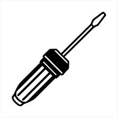 Screwdriver silhouette vector design