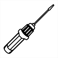 Screwdriver silhouette vector design