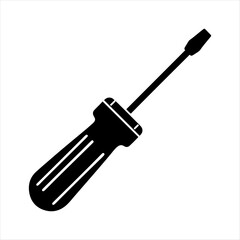 Screwdriver silhouette vector design