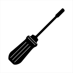 Screwdriver silhouette vector design