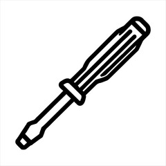 Screwdriver silhouette vector design