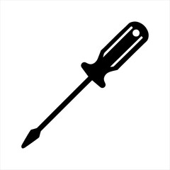 Screwdriver silhouette vector design