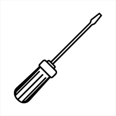 Screwdriver silhouette vector design