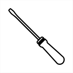 Screwdriver silhouette vector design